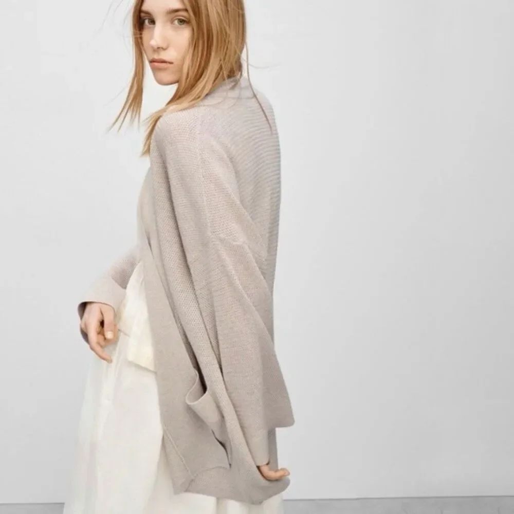 Aritzia Copernic Cotton Silk Cashmere Blend Cardigan XS - Picture 2 of 9